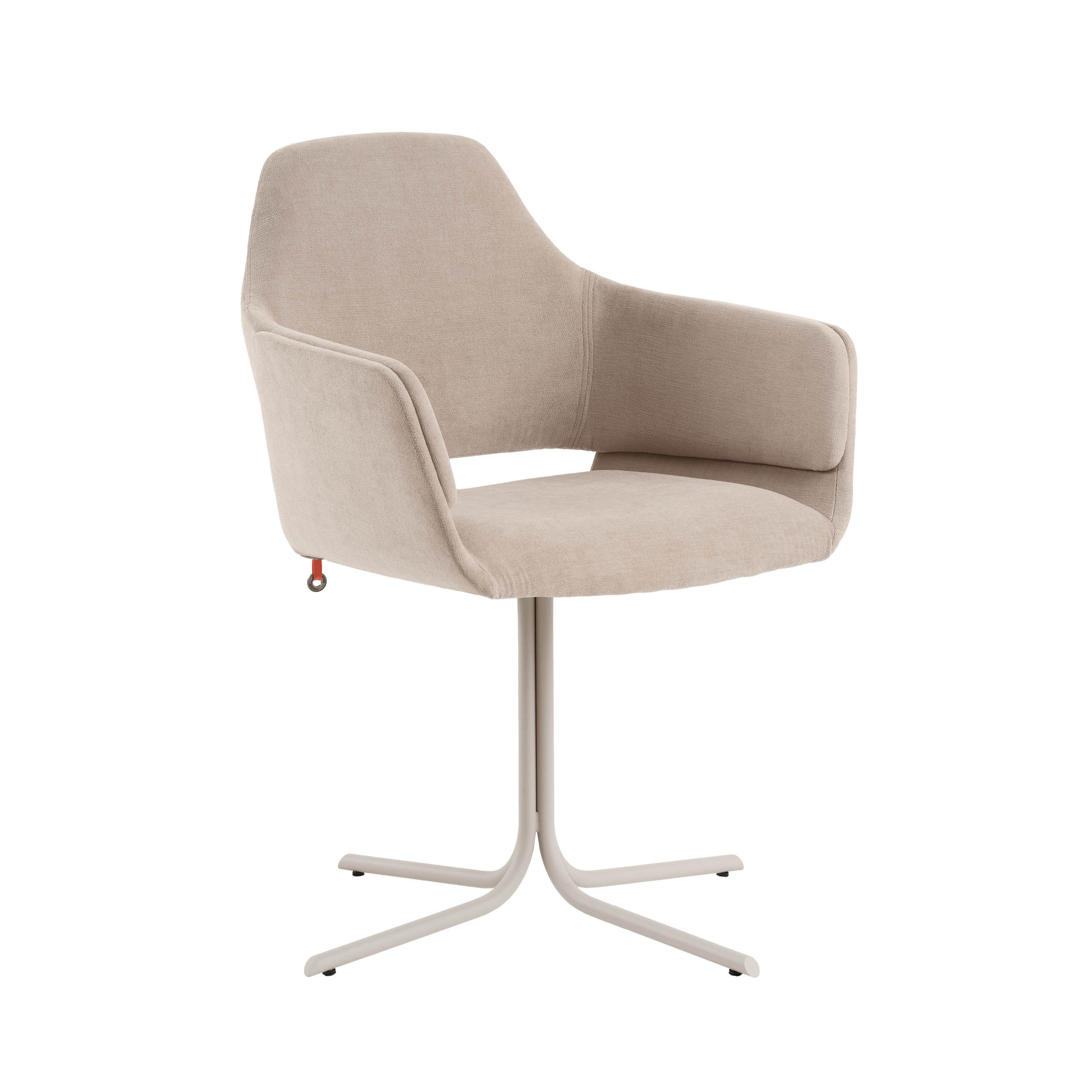 Mobitec LOTUS C0612 – eleganter Armlehnstuhl mit durchgehend gepolsterter Sitzschale und feinem Metallgestell