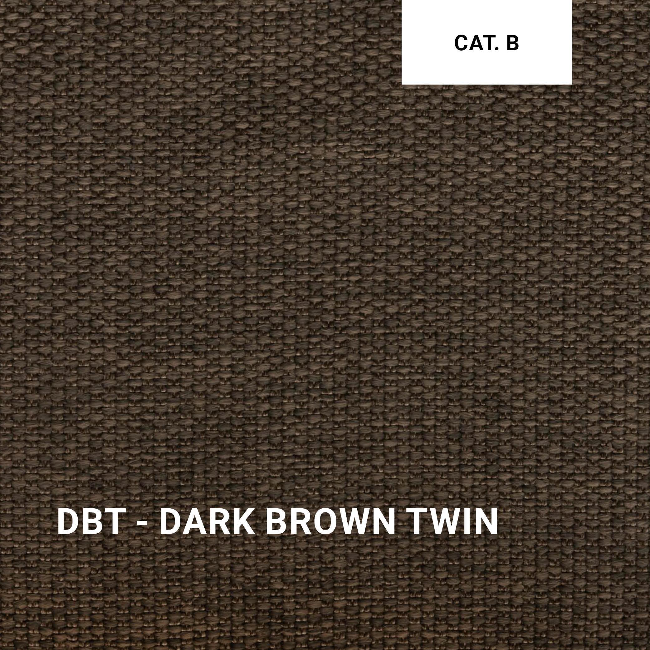 Loungeset ORGANIX 07 in Dark Brown Twin – kräftiges Dunkelbraun mit strukturierter Oberfläche für edle Außenbereiche