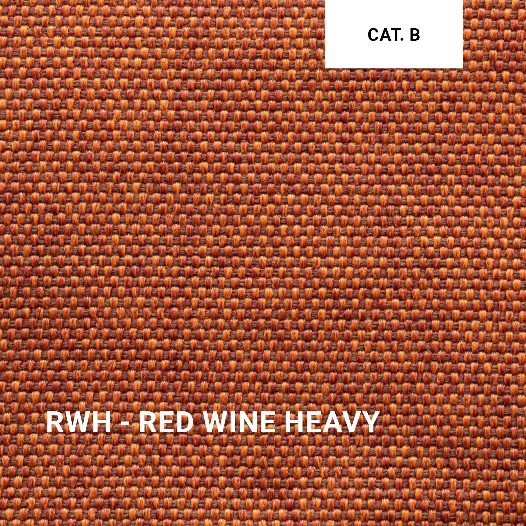 Loungeset ORGANIX 07 in Red Wine Heavy – tiefer Rotton mit markanter Textur für luxuriöse Outdoor-Akzente