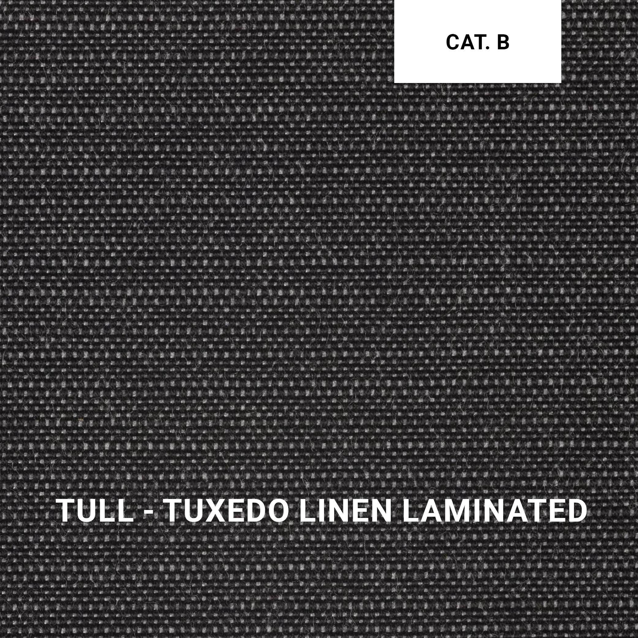 Royal Botania ORGANIX 09 in Tuxedo Linen Laminated – grafisch wirkender Stoff mit pflegeleichter Laminierung für moderne Lounges