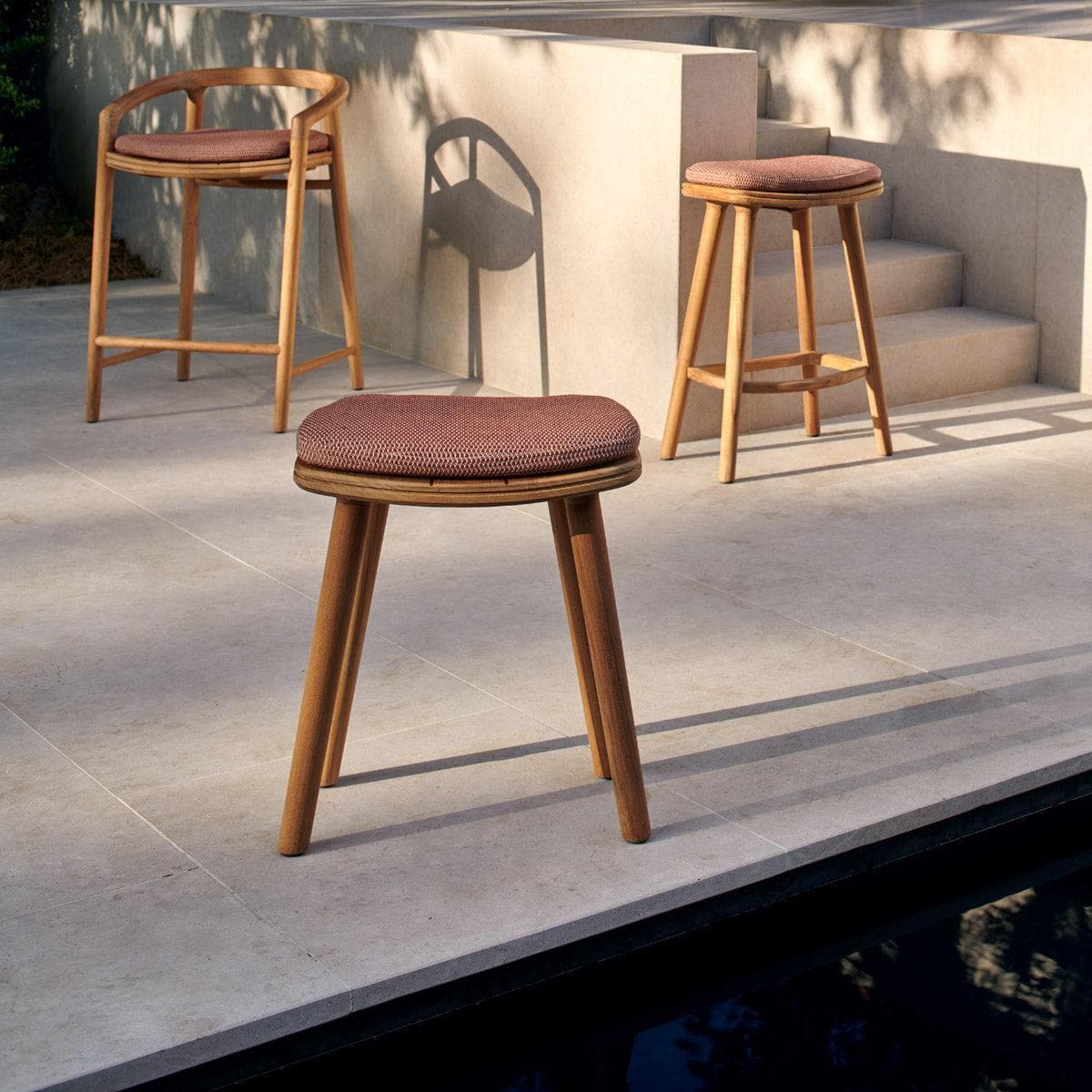 Barhocker SOLID - Teak 61cm | Manutti | Homestorys