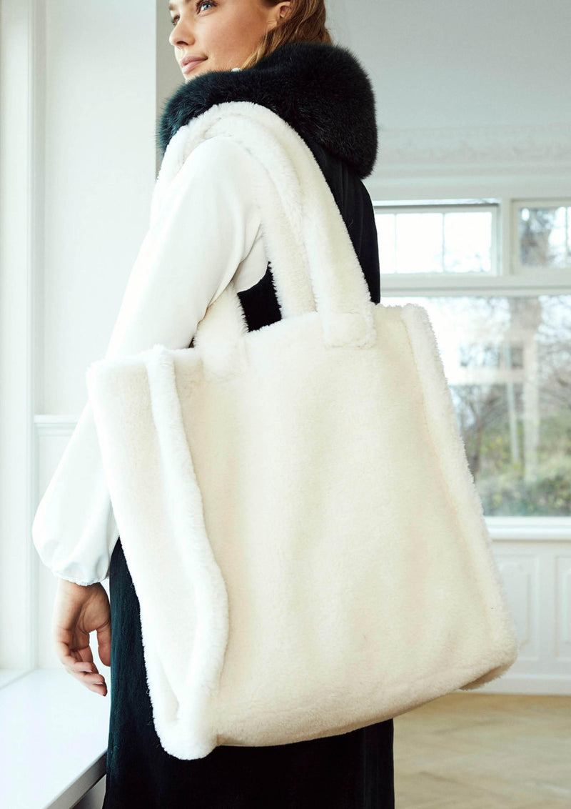 Sheepskin handbag MAXI GLORY