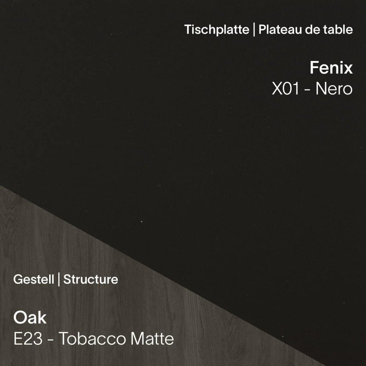 Mobitec - Arbeitstisch TRAVA T1611 - Fenix & Eiche - T1611-X01-E23-100/200 | Homestorys