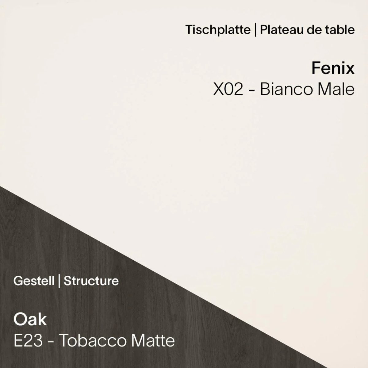 Mobitec - Arbeitstisch TRAVA T1611 - Fenix & Eiche - T1611-X02-E23-100/200 | Homestorys