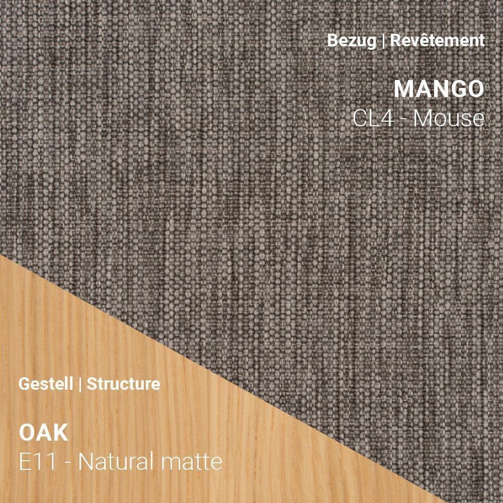 Mobitec NEO C0550 mit Mango CL4 Mouse und Eiche Natural Matte – harmonischer Materialmix in neutralen Farbtönen