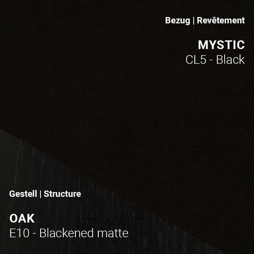 Mobitec NEO C0652 mit edlem schwarzen Stoff Mystic CL5 Black und dunklem Gestell E10 – markant und modern