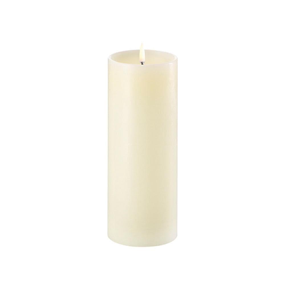 Piffany - Kerze PILLAR SHOULDER LED Uyuni - Ivory Ø7.8 x 20cm - UL-PI-IVS-C78020 | Homestorys