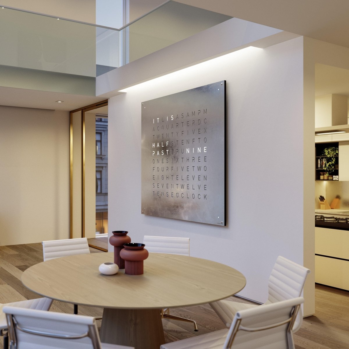 Qlocktwo - Wanduhr EARTH 180 PLATINUM -  | Homestorys