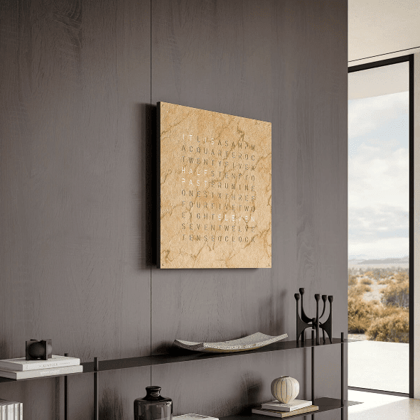 Qlocktwo - Wanduhr EARTH 90 DESERT -  | Homestorys