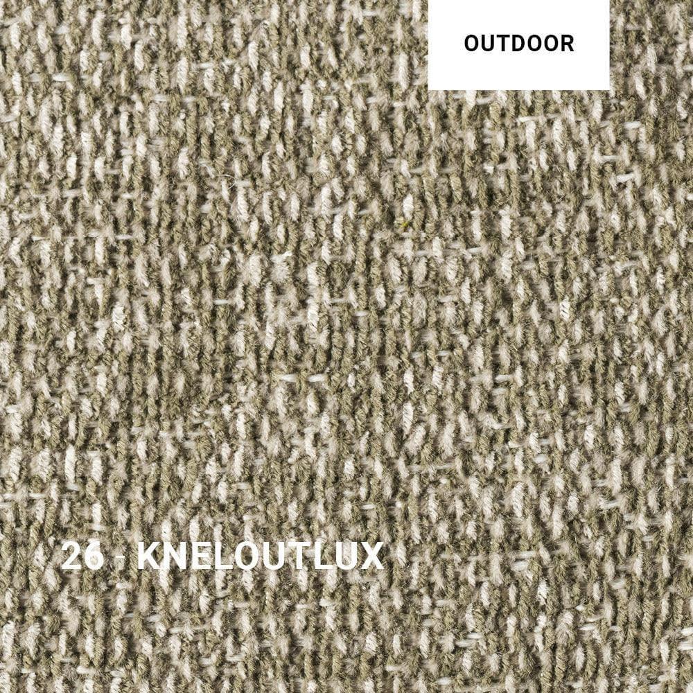 KNELOUTLUX Stoff 26 – cremefarbener Premiumstoff für den Gommaire 1-Sitzer MIEKE, witterungsbeständig und elegant für Outdoorbereiche