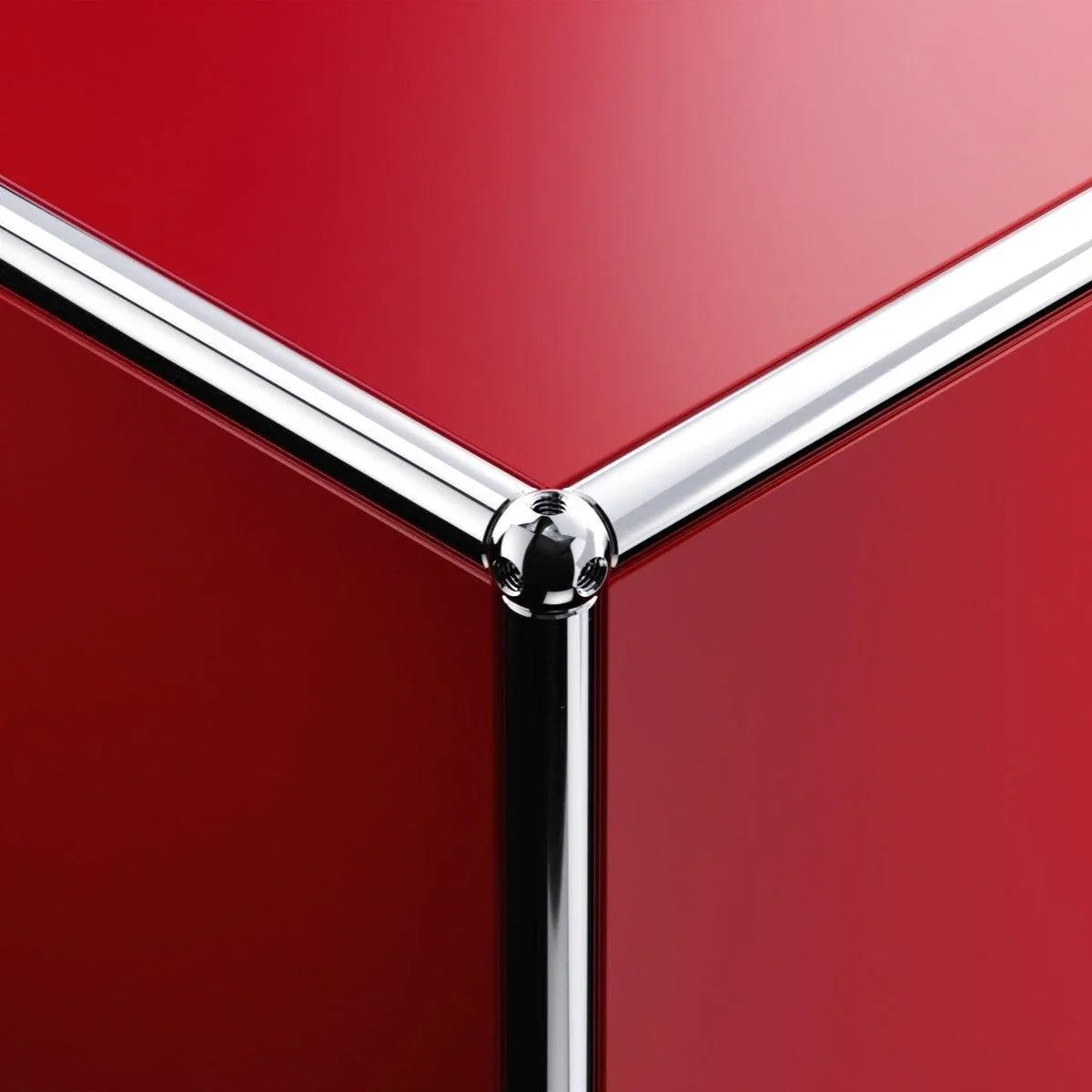 USM Haller - Beistelltisch M21 - QS M21 USM Rubinrot | Homestorys