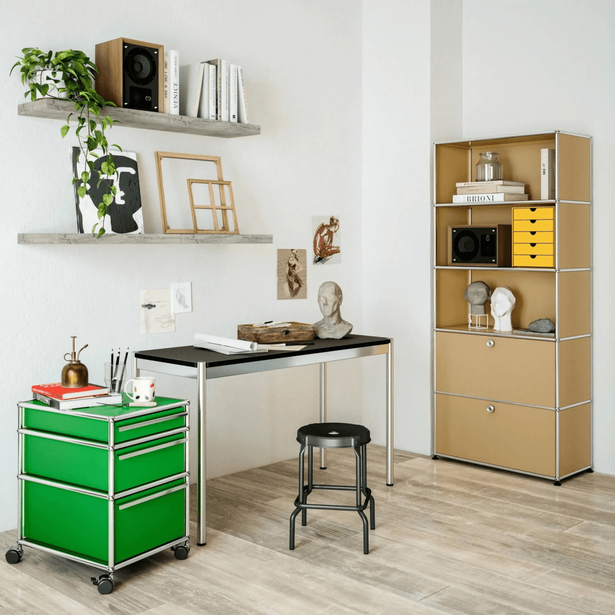 USM Haller - Regal M24 - QS M24 USM Beige | Homestorys