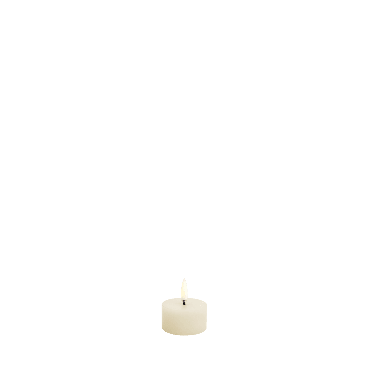 Kerze PILLAR SMOOTH LED Uyuni Ivory Ø5 x 2.8cm | Piffany | Homestorys