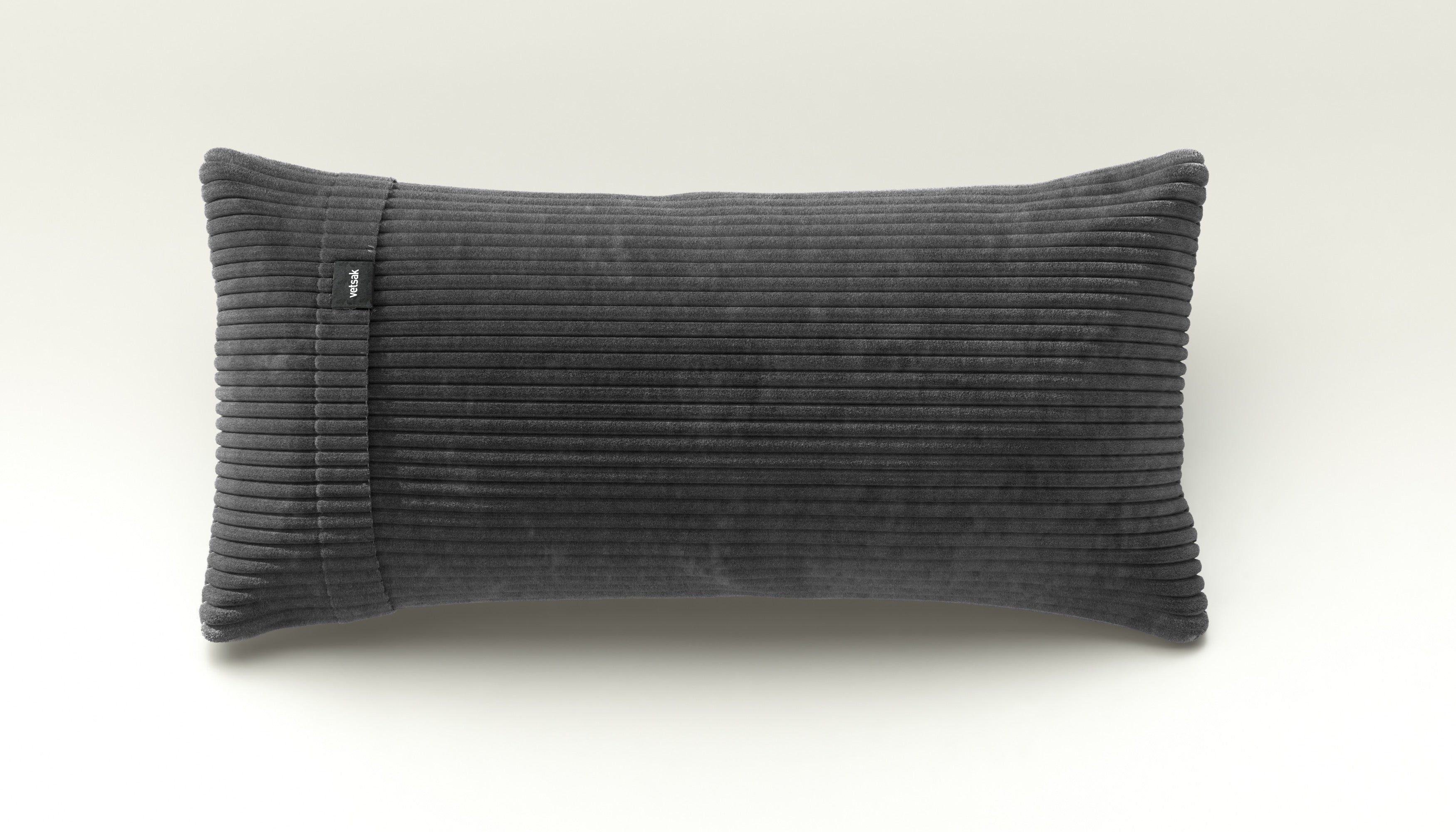 Kleines Cord-Kissen in Dark Grey – minimalistisch, weich und stilvoll