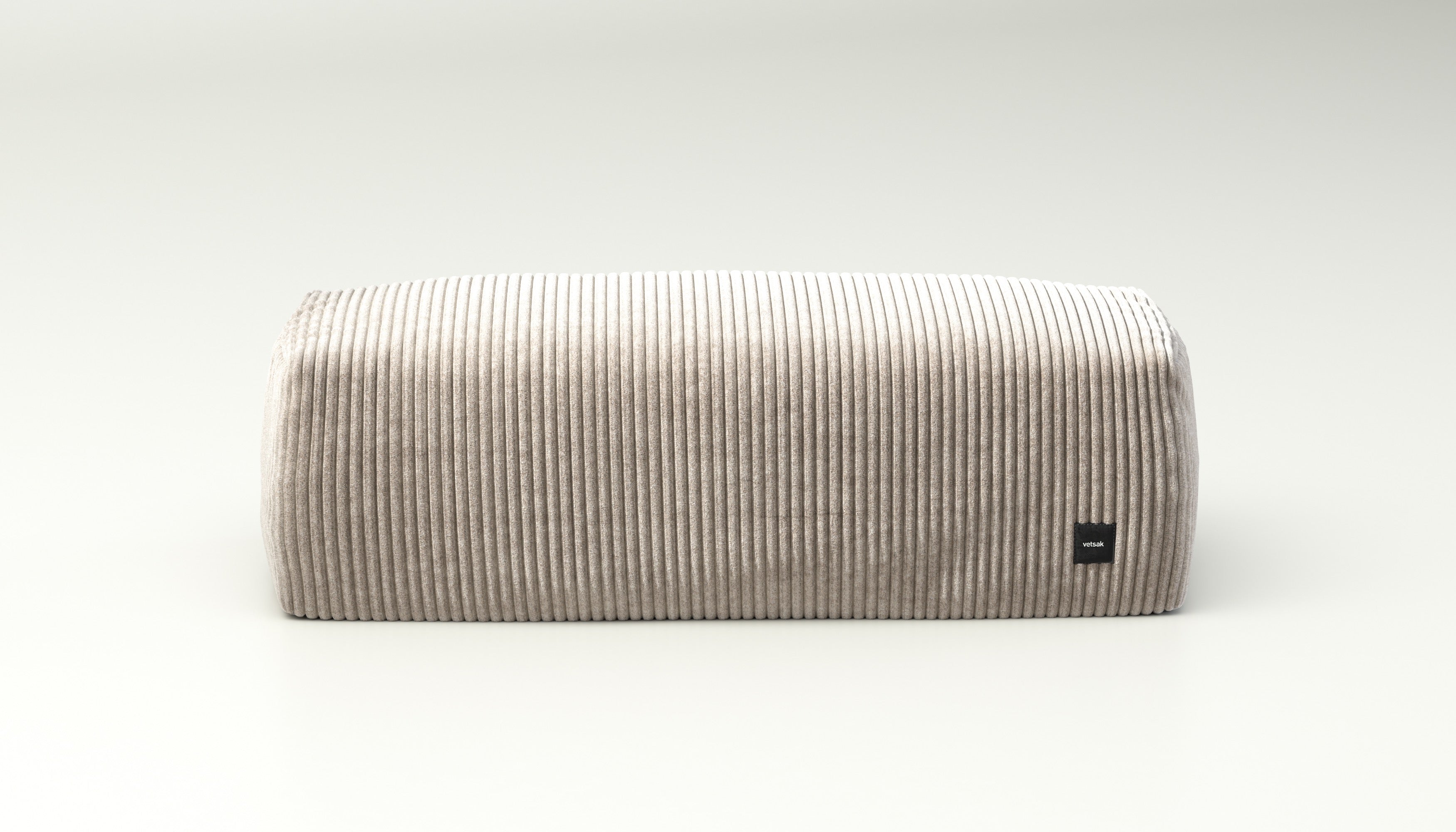 Lounge Pillow in Platinum Cord Velour – lässiges Sofakissen mit samtiger Oberfläche