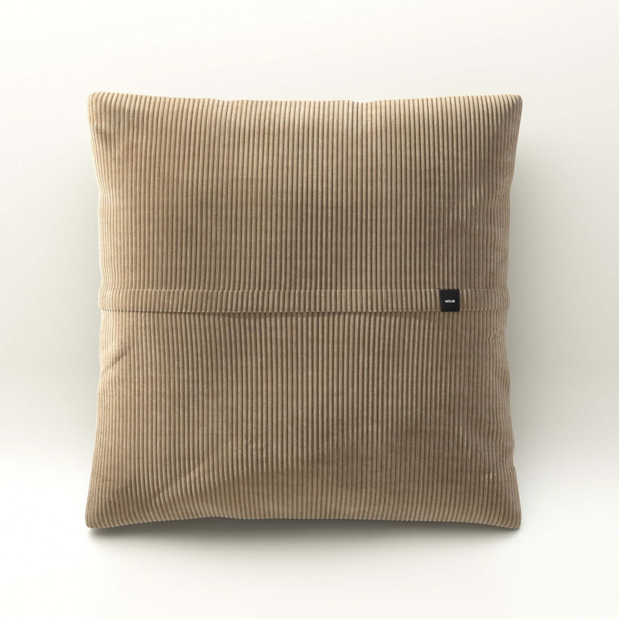 Jumbo Pillow von vetsak im Stoff Cord Velour Sand – helles Riesenkissen mit lässigem Charme