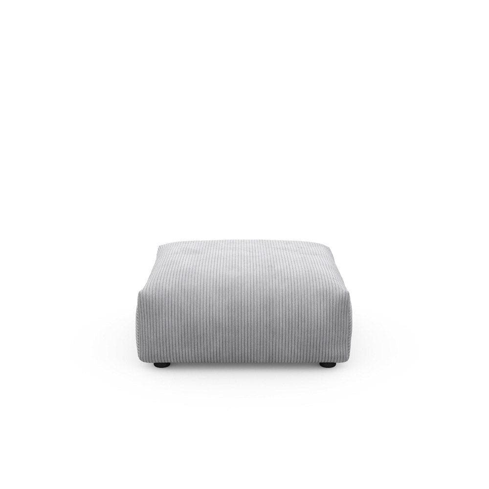 Cord Sofaelement 84x84 cm in Light Grey – Vetsak Modul für moderne Wohnlandschaften
