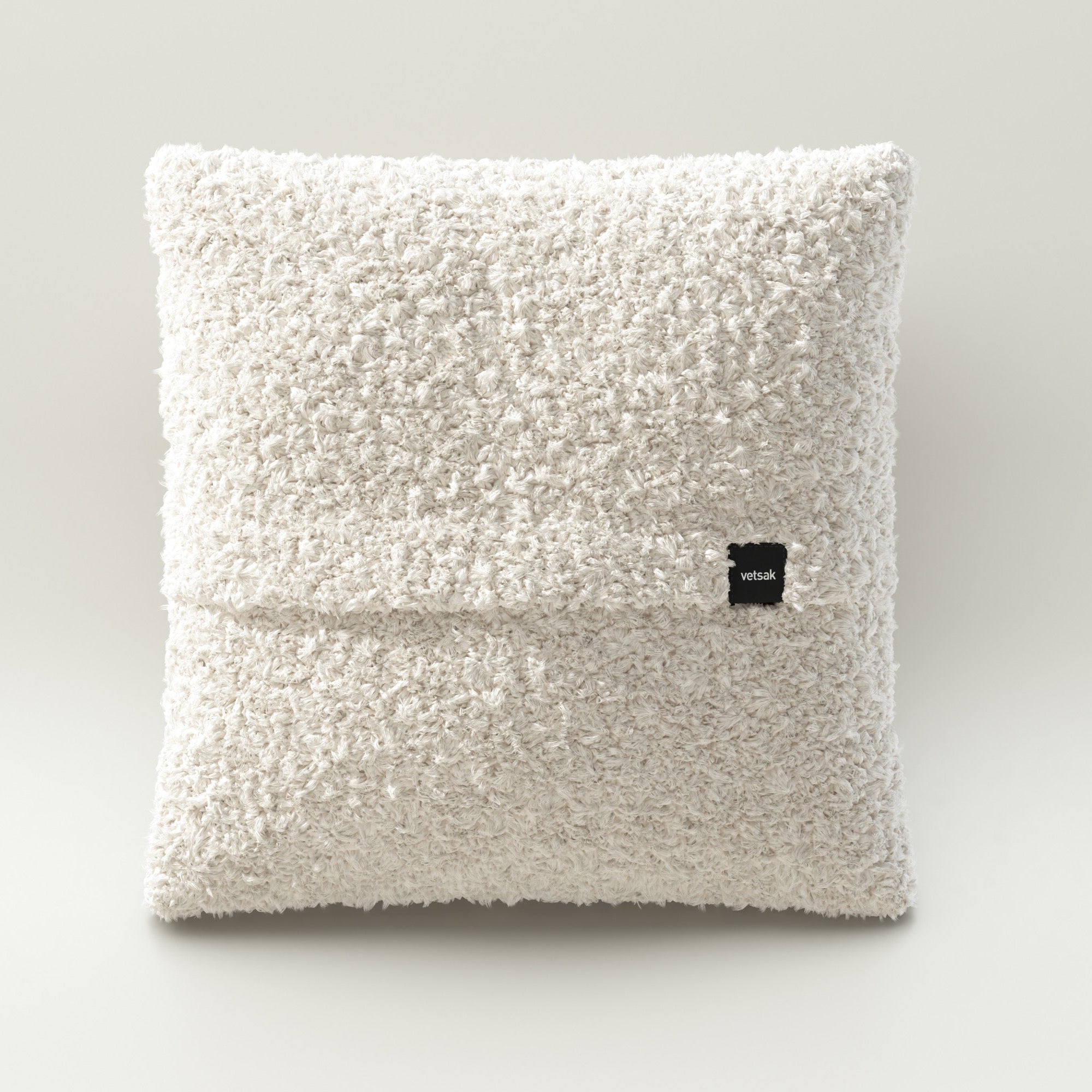 Big Pillow im Stoff Doodle Creme – flauschige Optik trifft auf natürliche Farbgebung