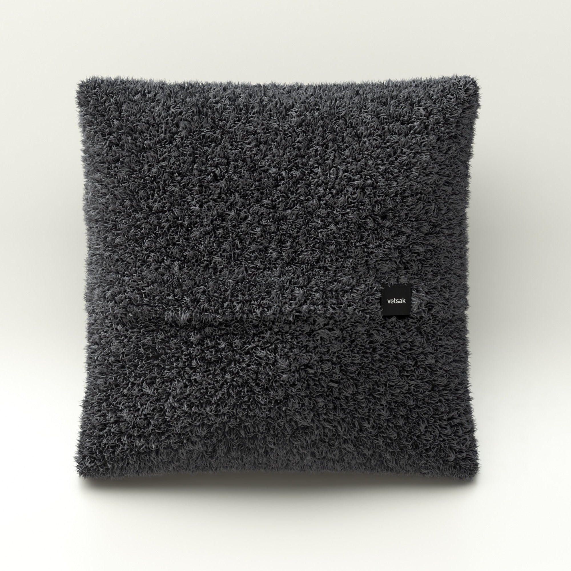 Big Pillow im Stoff Doodle Dark Grey – großes Kuschelkissen mit griffiger Textur in modernem Grau