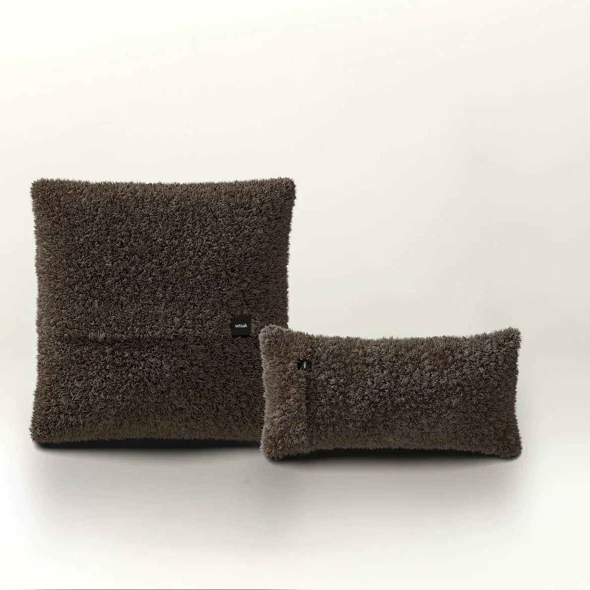 Kissen Set 1 Doodle Cacao – weiches Kissen in dunkler Braun-Nuance