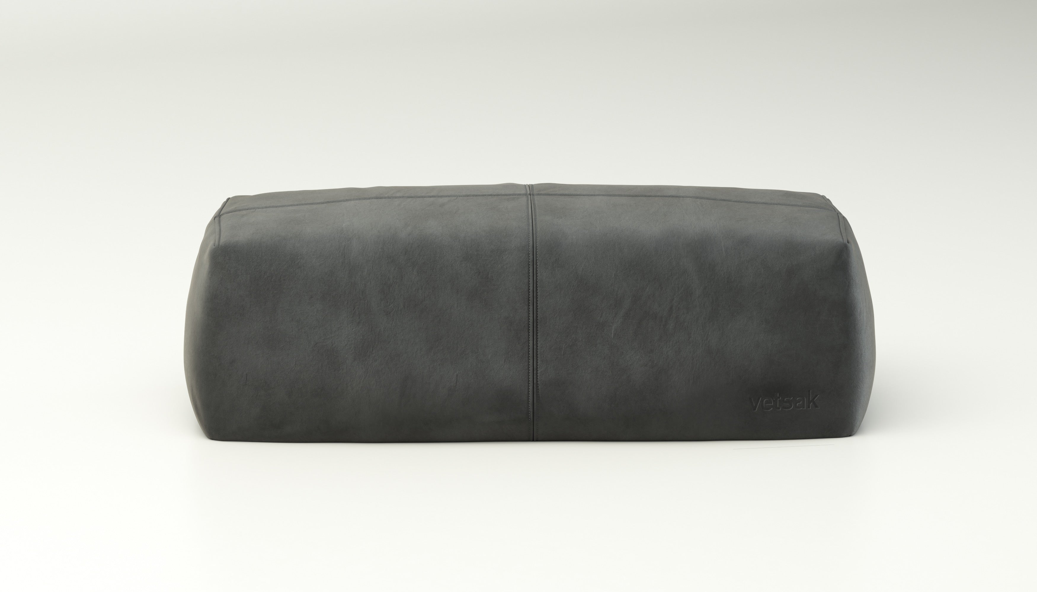 Lounge Pillow in Leder Dark Grey – luxuriöser Look für moderne Wohnräume