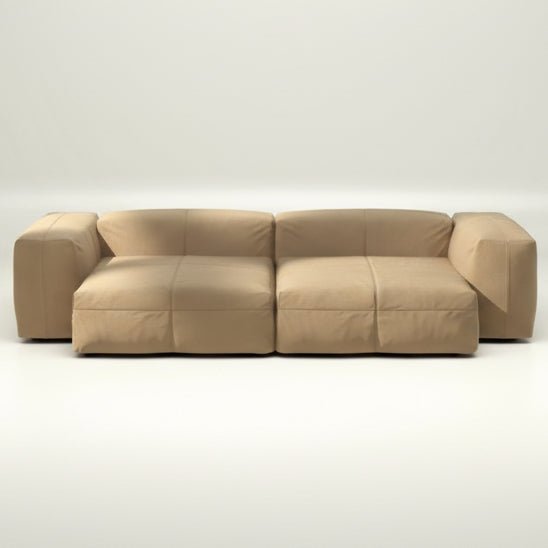 Vetsak - Modulares Sofa SET 02 - vetsak-modulsofa-set02-Leather-Beige-XL | Homestorys