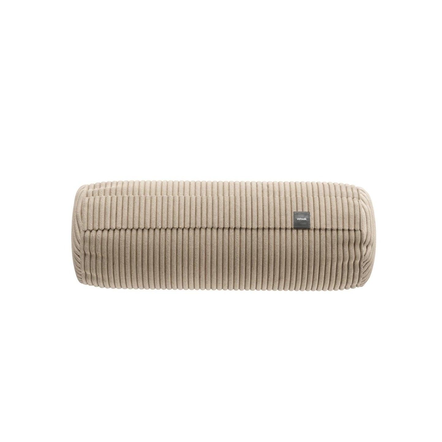 Cord Velours Kissen NOODLE in Sand von Vetsak – elegantes Sofakissen mit Struktur für harmonische Einrichtung