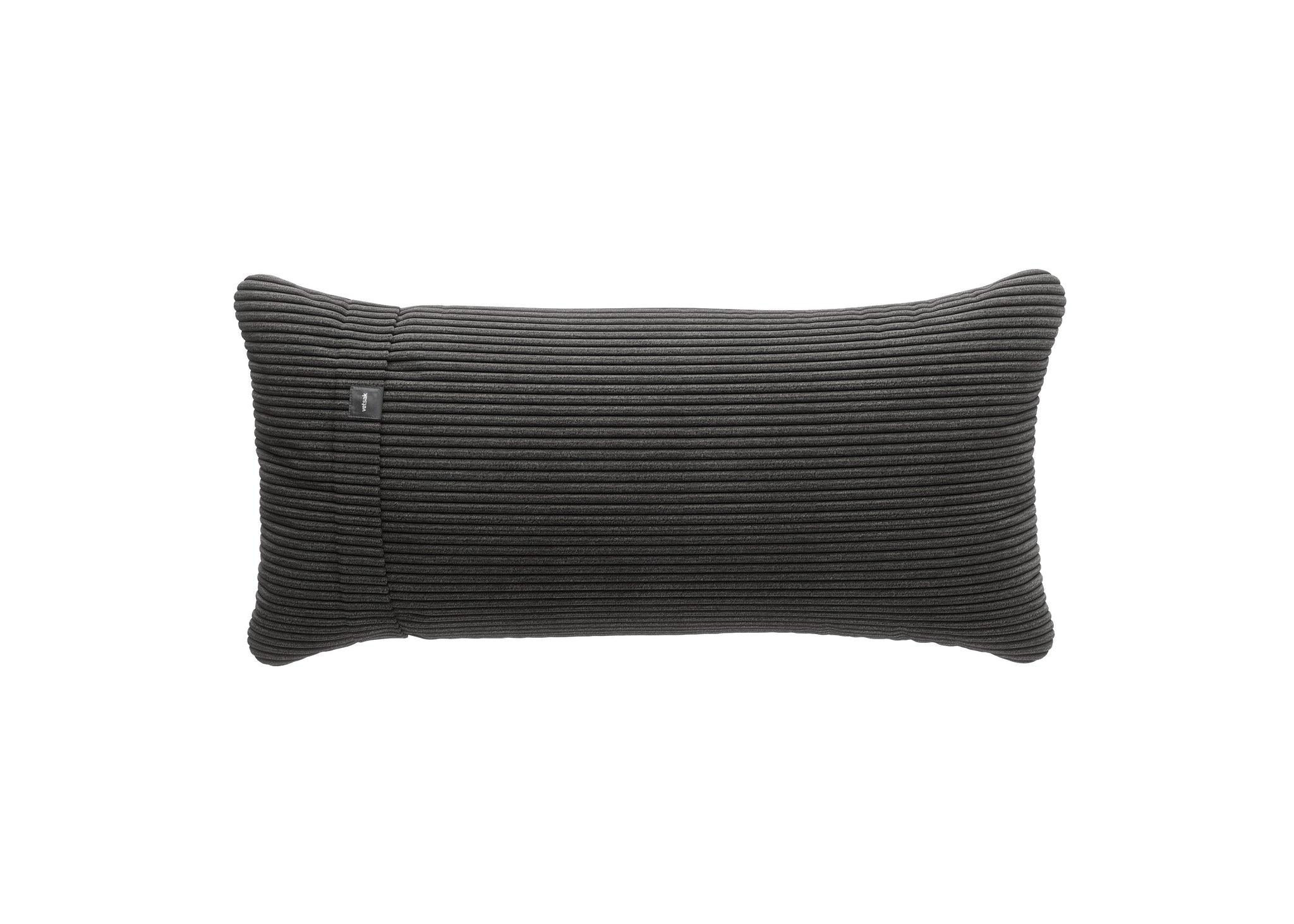 Cord Velours Kissen PILLOW von Vetsak in Dark Grey – modernes Sofakissen mit Struktur für Lounge & Sofa