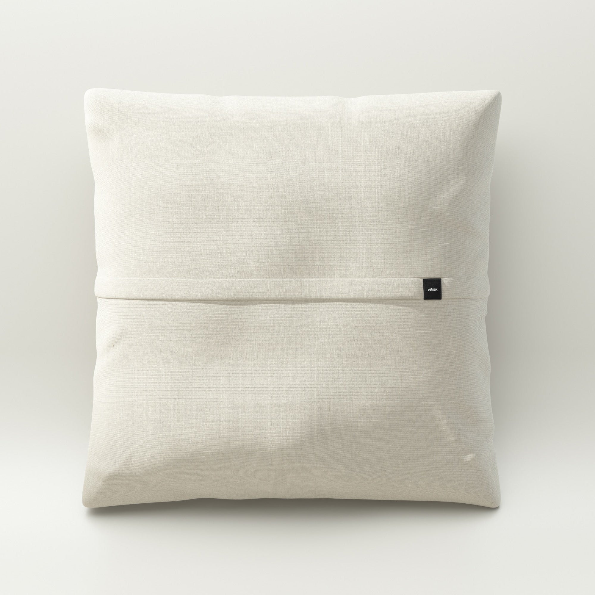 Outdoor Jumbo Kissen von vetsak im Stoff Piqué Creme – großzügiges Kissen in hellem Naturton, wetterfest und stilvoll