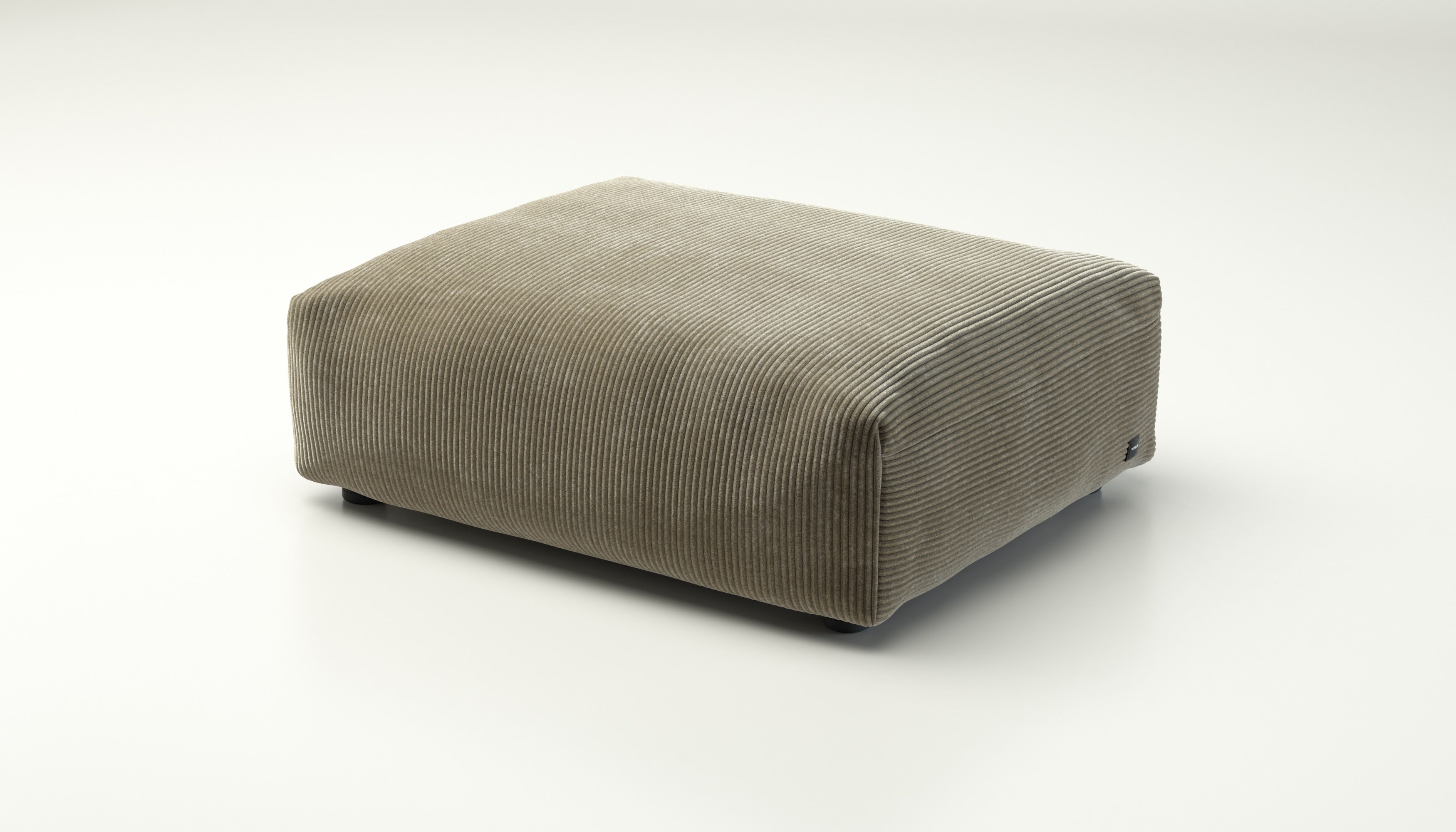 Sofa Sitzelement Vetsak Large 105x84 cm Cord Velour Khaki – stilvoll & weich