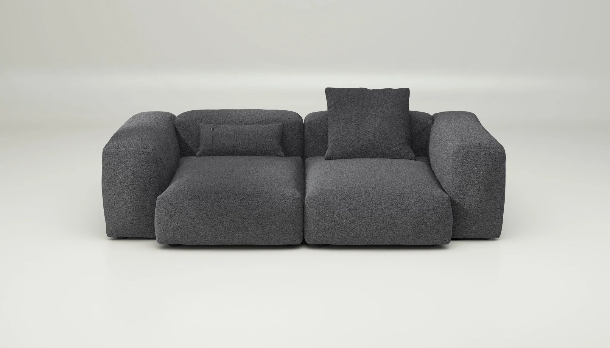 Anthracite Sofa mit Kissen – Vetsak Loop Loop SET 02 M für trendige Innenräume