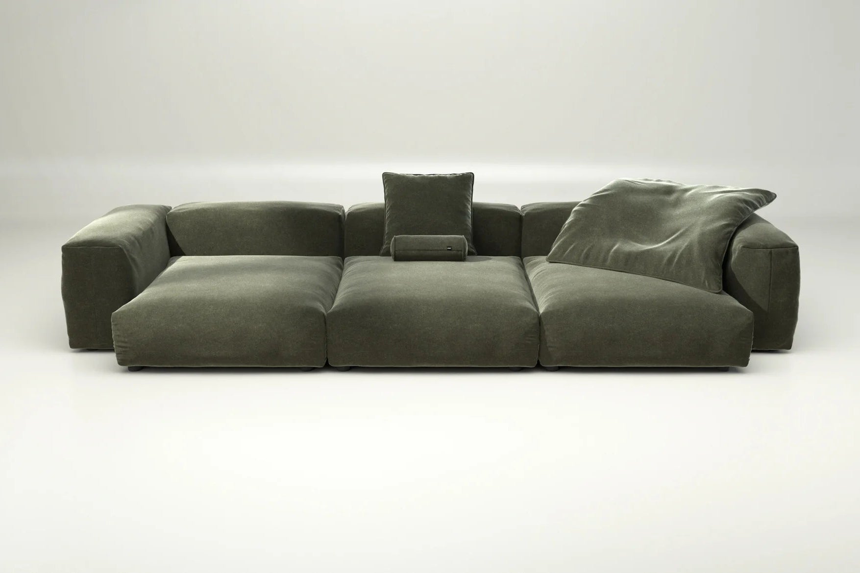 Vetsak Sofa Set 05 mit Suave Pine – mit Kissenset, grüne Oase mit Komfortanspruch für moderne Wohnkonzepte