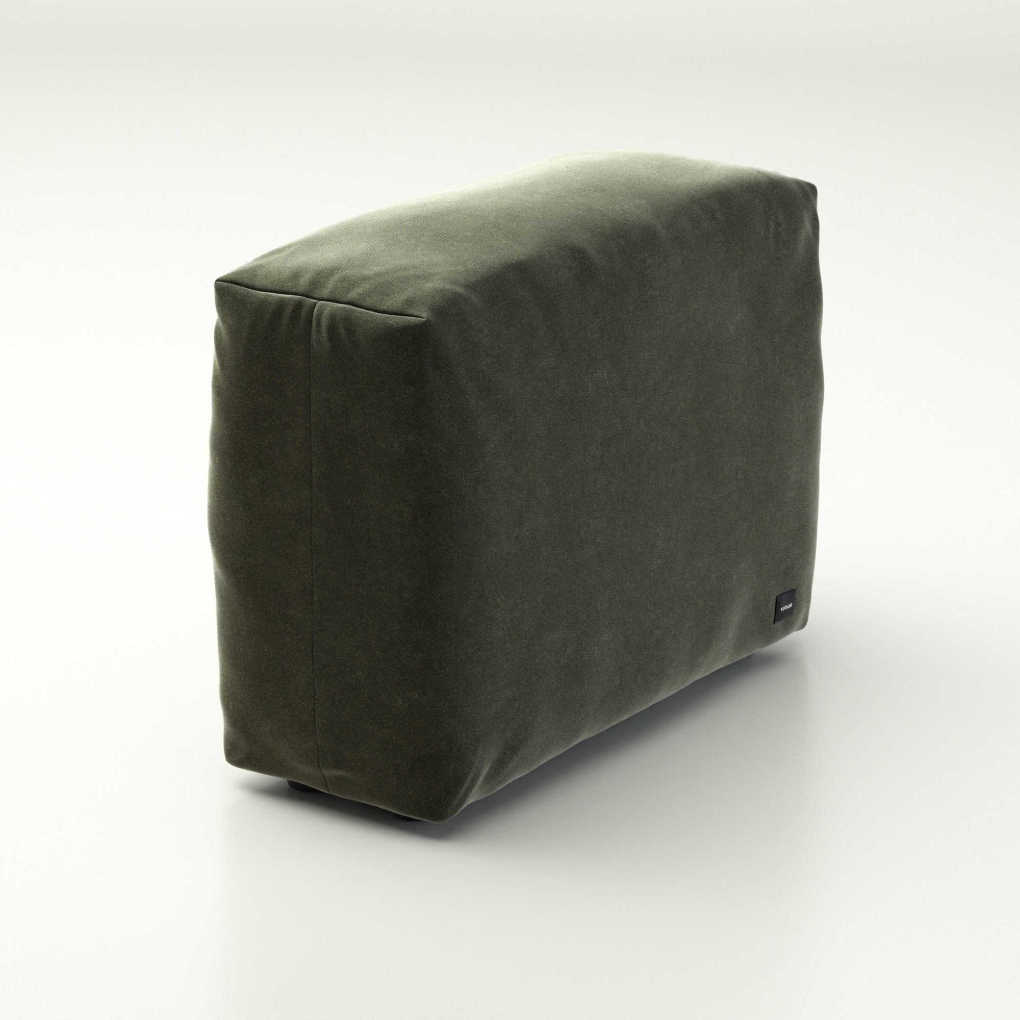 Vetsak Sofa Side Modul 84x31 cm in Suave Pine – samtig-grüner Abschluss