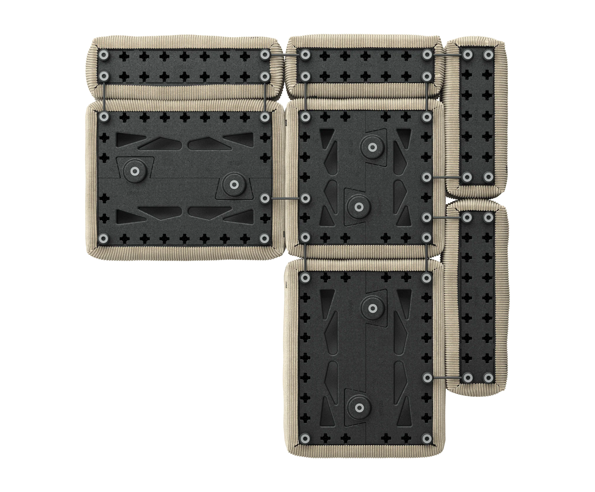 Cuir de canapé modulaire - 2-SEATER