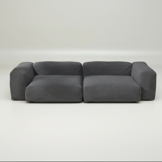 vetsak Sofa SET 02 in L mit Loop Loop Anthracite – strukturierter Look in modernem Farbton