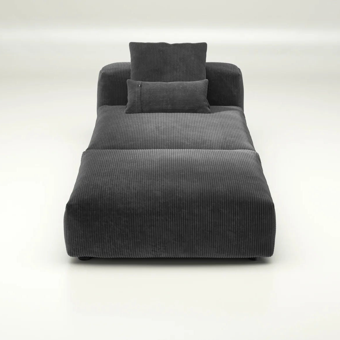 Cord Velour Dark Grey Sofa Set 07 mit Kissen – stilvoller Komfort von Vetsak