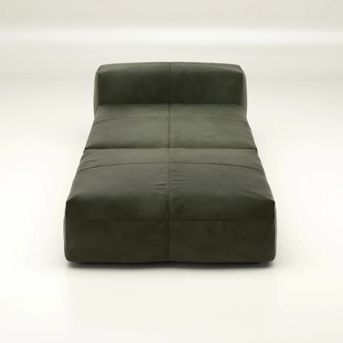 Vetsak Sofa Set 07 in Leder Olive – einzigartiger Grünton für charakterstarkes Wohnen, ohne Kissen