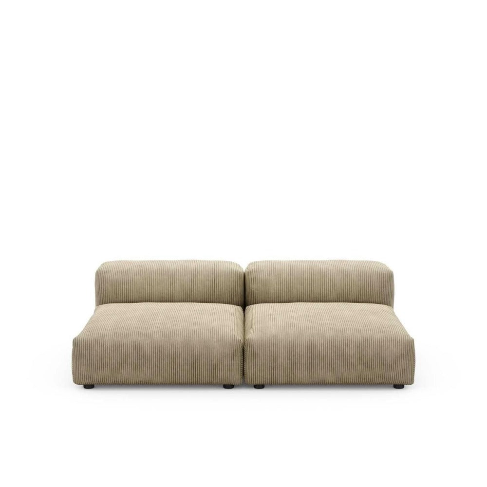 Lounge modulaire Cord Velours - 2 places