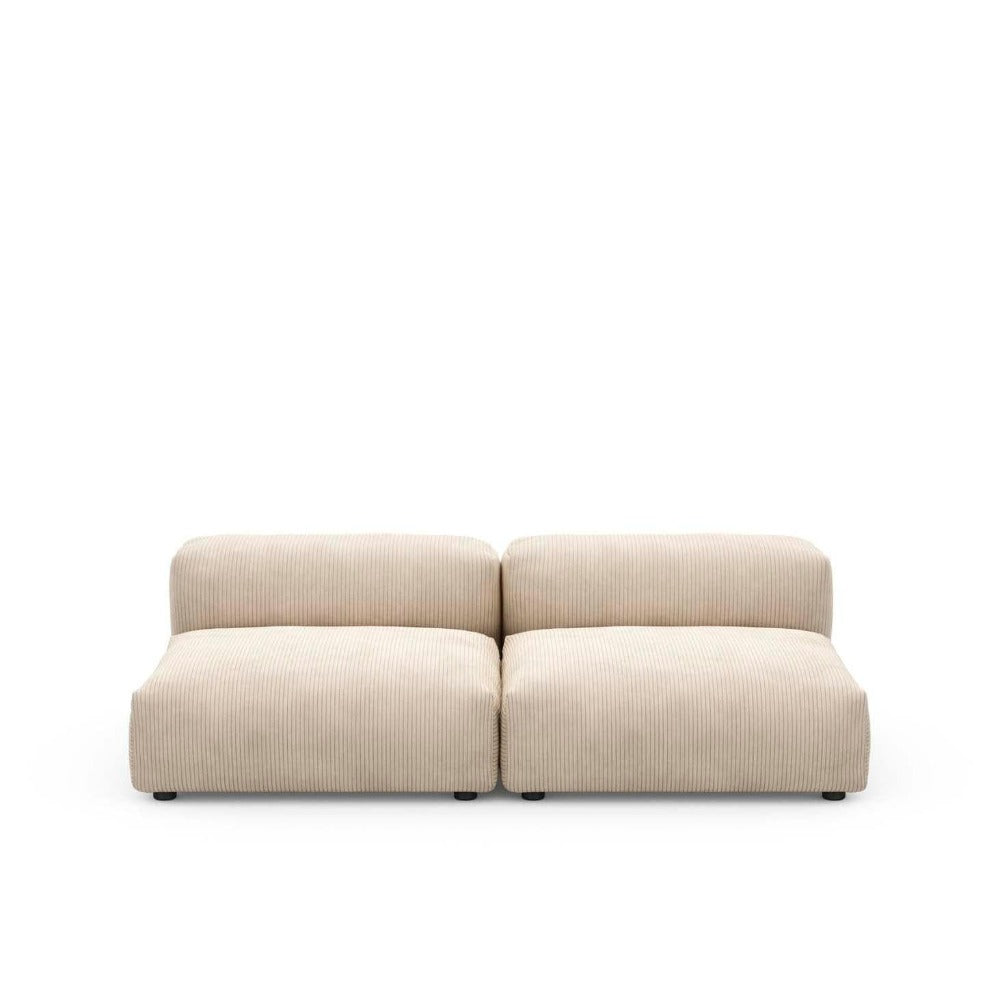 Lounge modulaire Cord Velours - 2 places