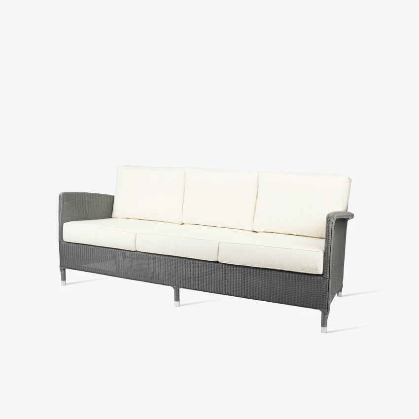 Vincent Sheppard DOVILE 3-Seater Garden Sofa with Lloyd Loom Wickerwork