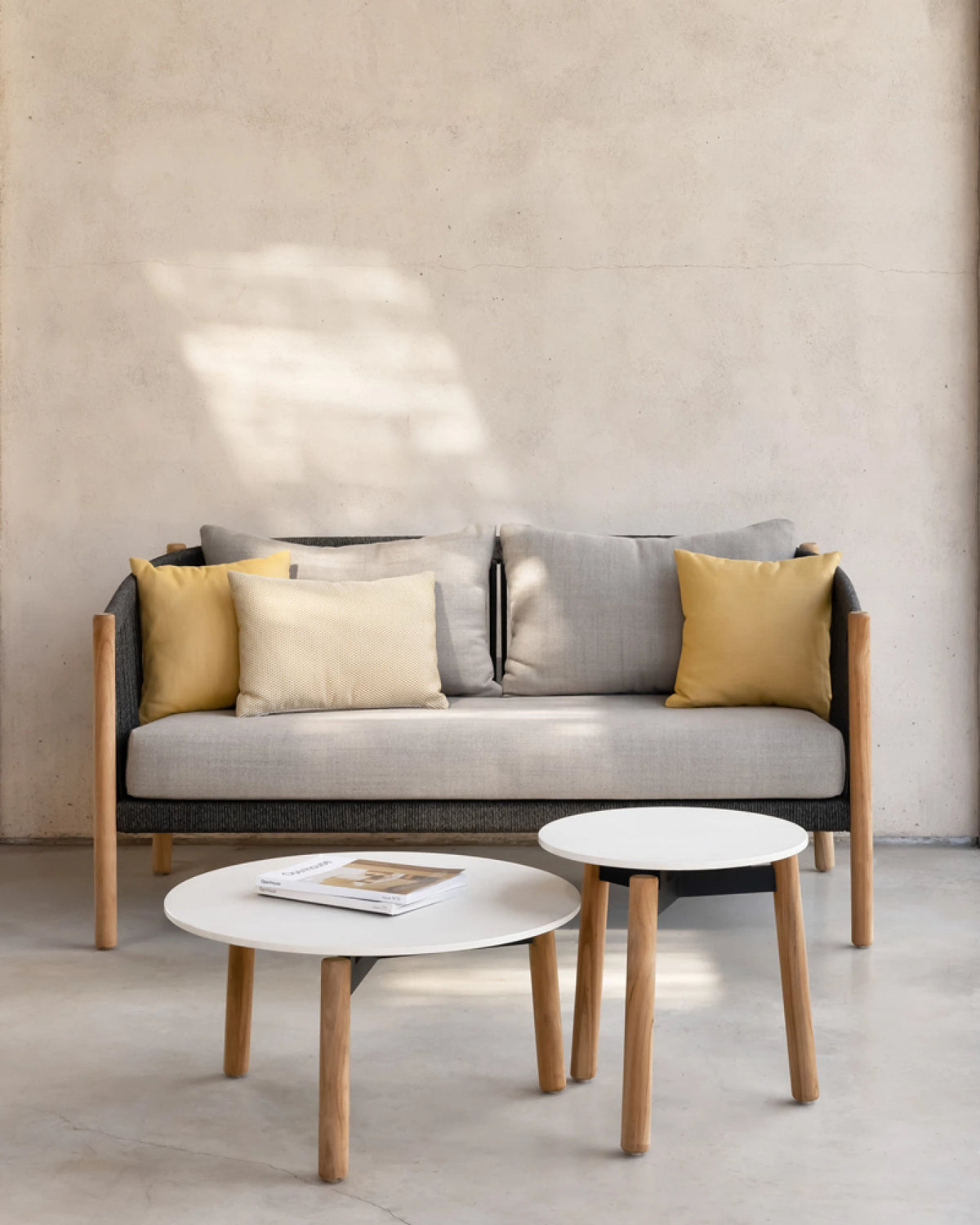 Vincent Sheppard LENTO Garden Sofa with Almond Cushions