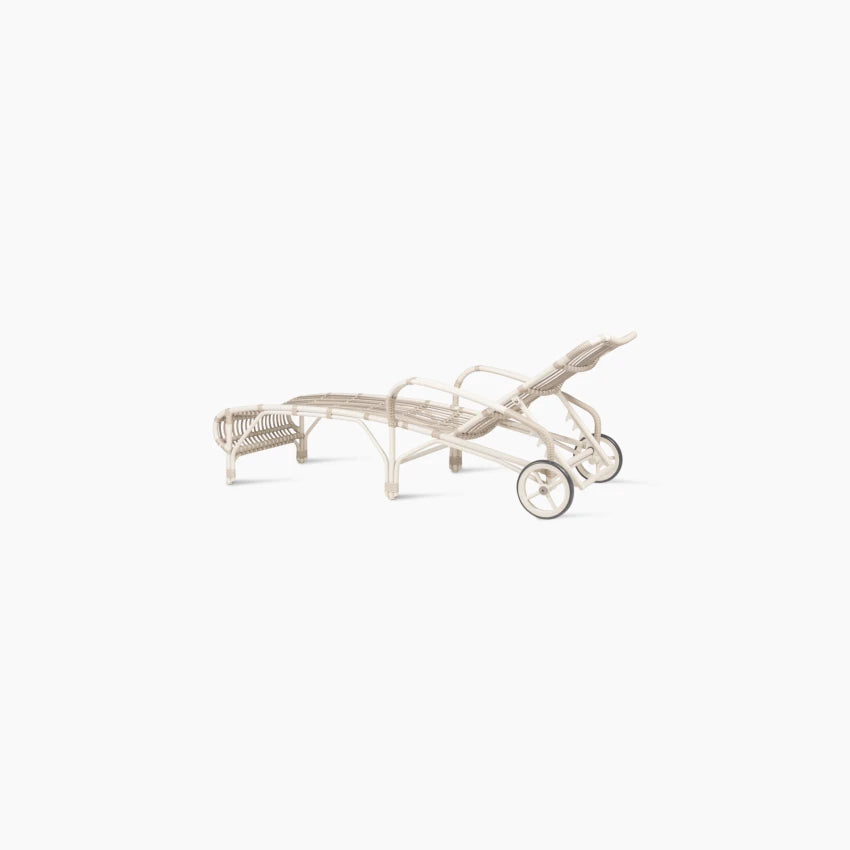 Vincent Sheppard LUCY Sun Lounger in Off-White with Polyethylene Weave