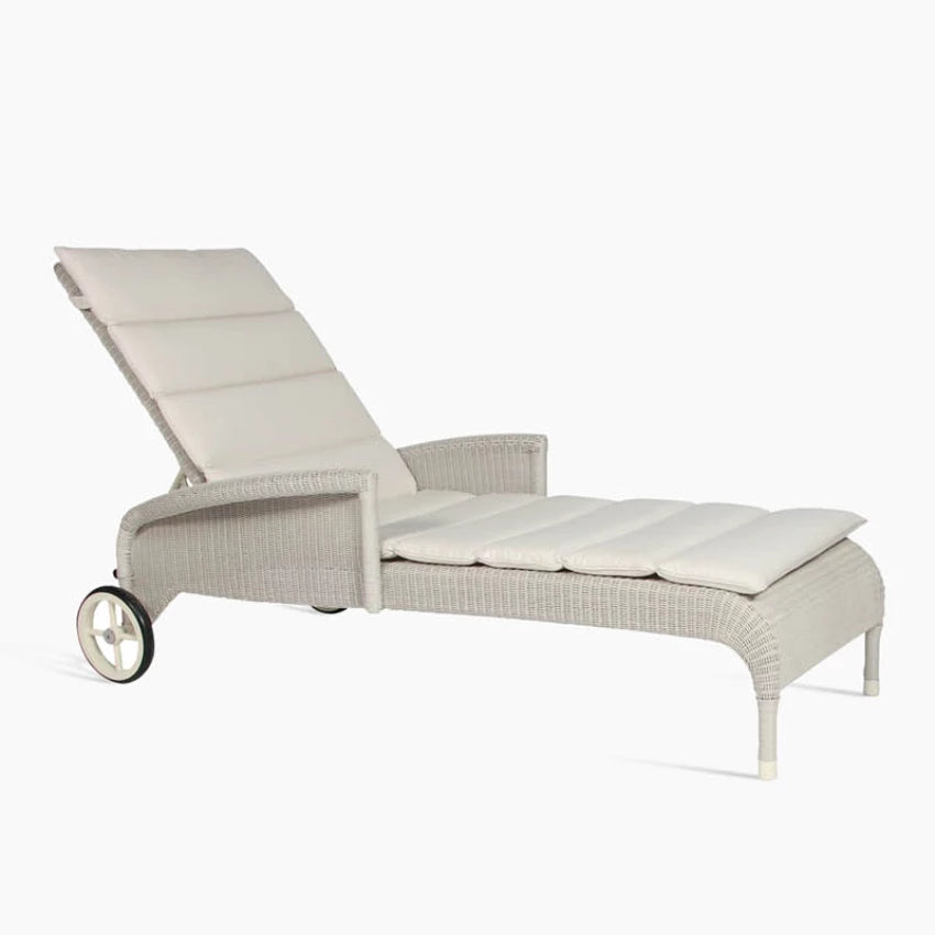 Vincent Sheppard SAFI Sun Lounger with Armrests and Canvas Pillows