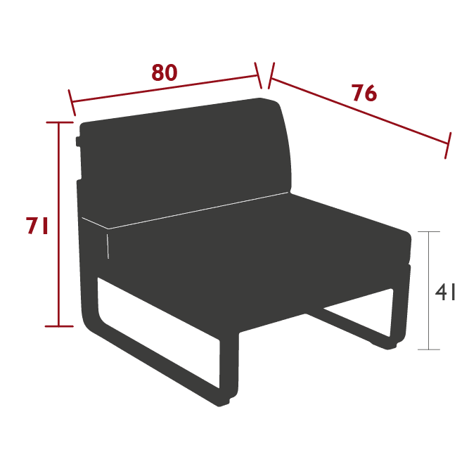 1-Sitzer Element BELLEVIE | Fermob | Homestorys