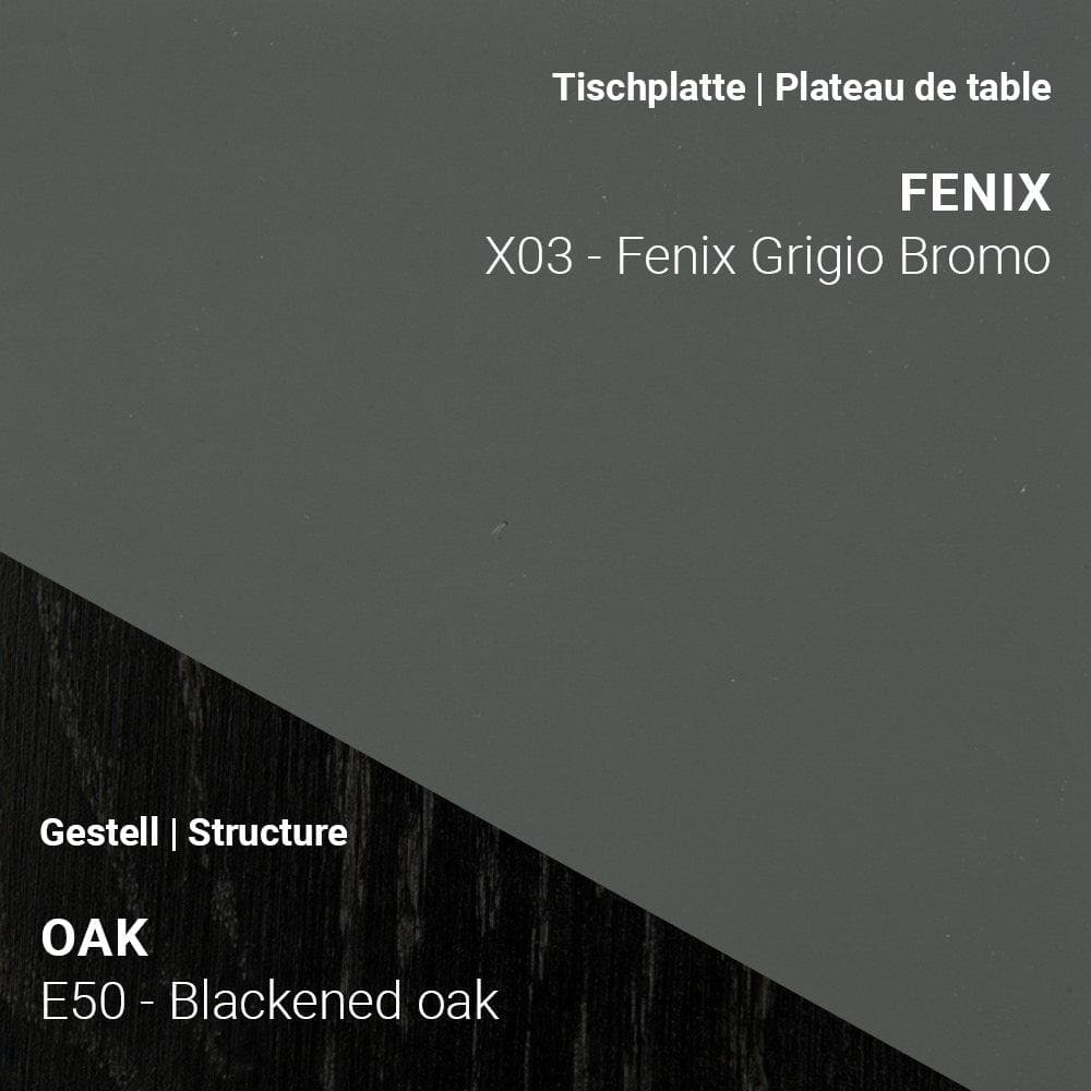 Esstisch TRAVA T2000 - Fenix & Eiche _ Mobitec _SKU T2000-E50-X03-120