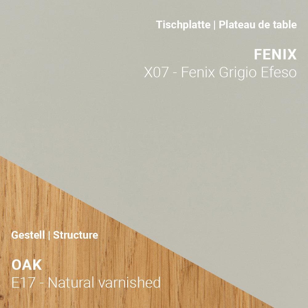 Esstisch TRAVA T2200 - Fenix & Eiche _ Mobitec _SKU T2200-E17-X07-160/160