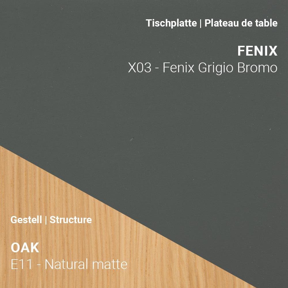 Esstisch TRAVA T2000 - Fenix & Eiche _ Mobitec _SKU T2000-E11-X03-120