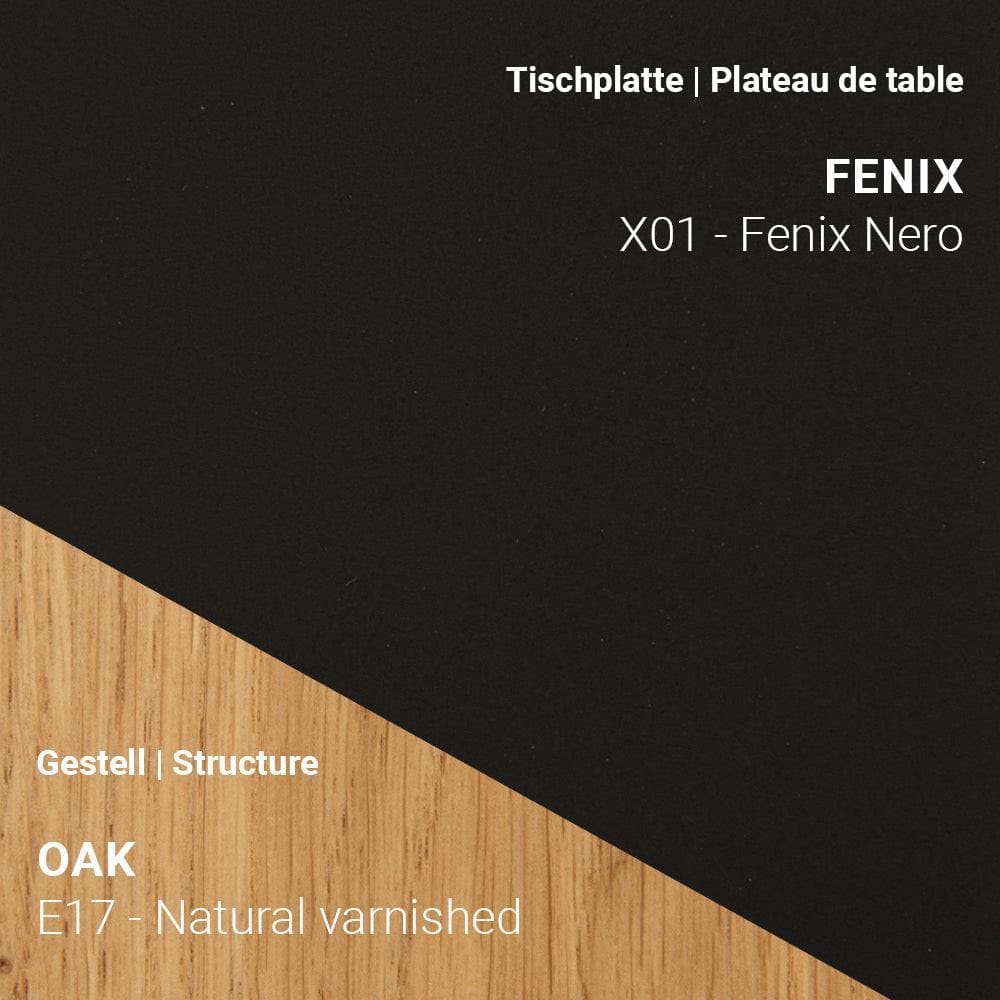 Esstisch TRAVA T2000 - Fenix & Eiche _ Mobitec _SKU T2000-E17-X01-120