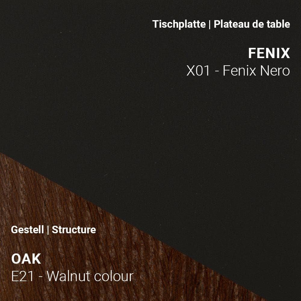 Esstisch TRAVA T2200 - Fenix & Eiche _ Mobitec _SKU T2200-E21-X01-160/160