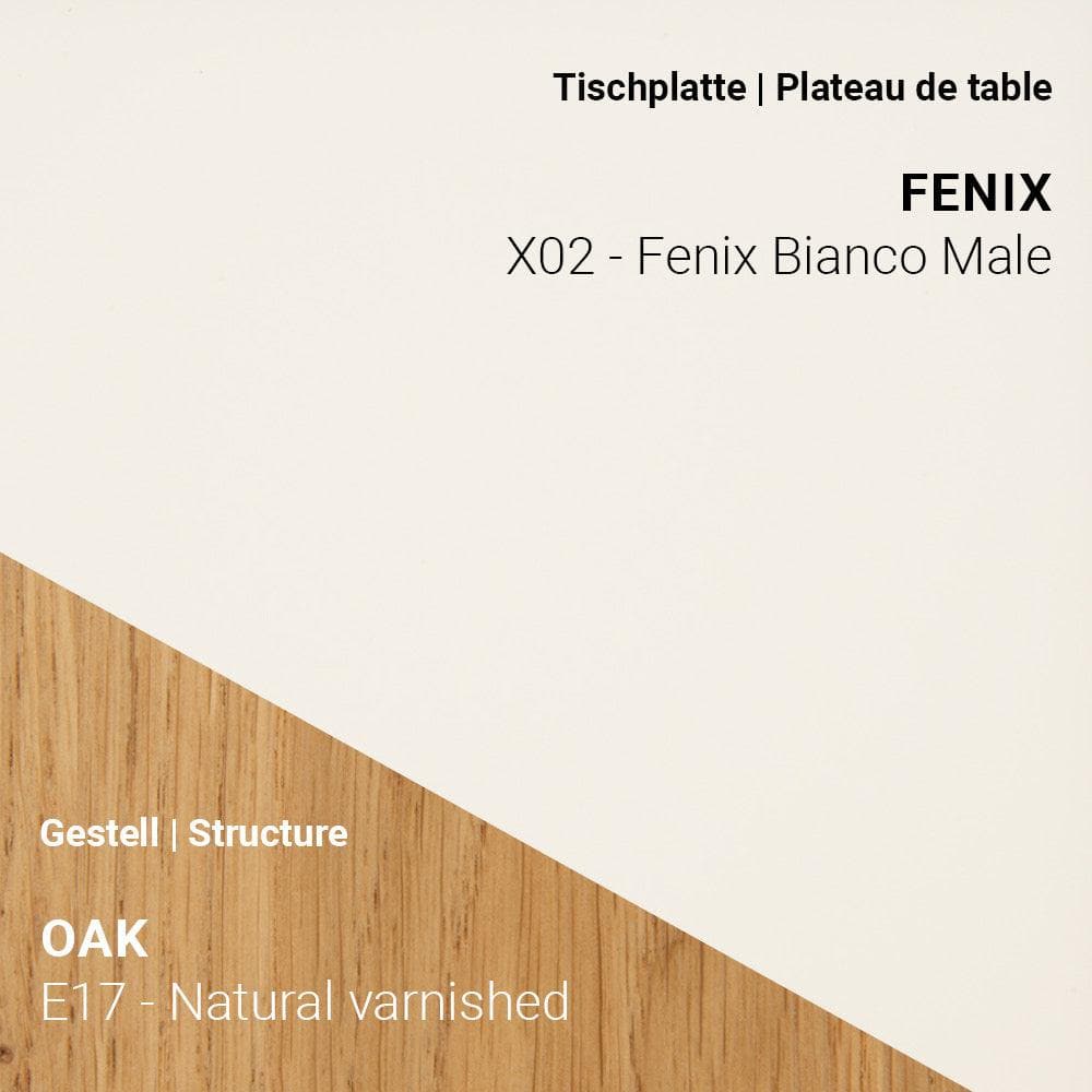 Esstisch TRAVA T2200 - Fenix & Eiche _ Mobitec _SKU T2200-E17-X02-160/160